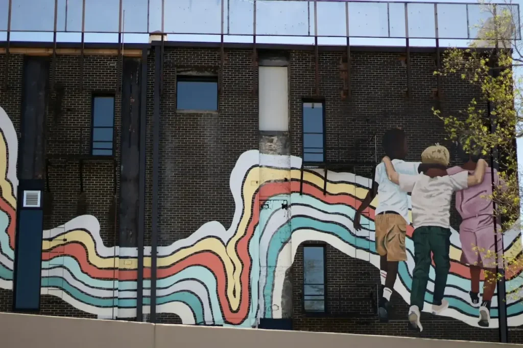Mural in downtown Fayetteville, ar
